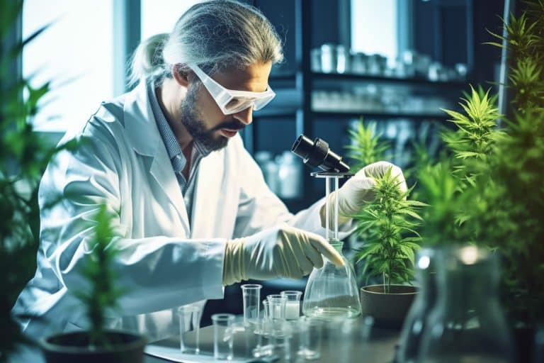 L'image à la une de cet article de blog illustre la confrontation entre le CBD et le HHC, mettant en lumière leurs différences distinctes.